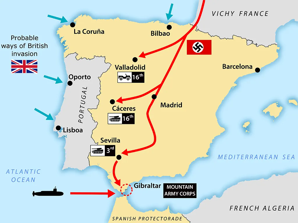 Gibraltar's Finest Hour: Franco's Gamble and the Demise of Operation Felix - Germany's Plan to Invade Spain